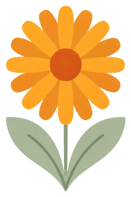 The Caregiver Toolkit calendula · steady in someone else’s season illustration